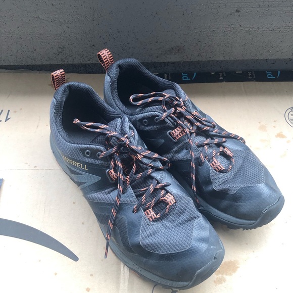 Merrell J034231  Train Flex2 Men’s Black Gray Orange Sneakers Size 11 - Picture 5 of 13